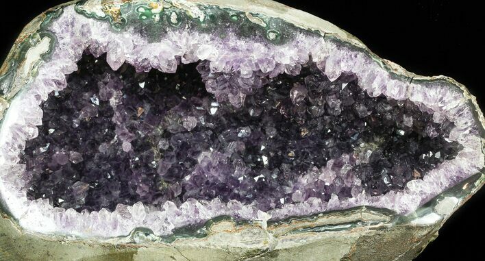 Sparkling Purple Amethyst Geode - Uruguay #46267